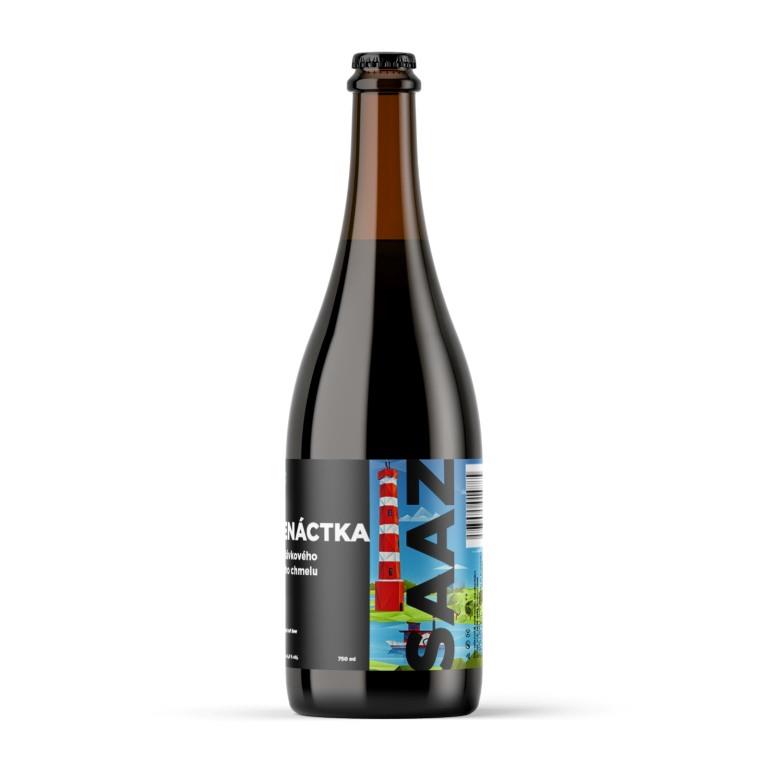 Pivo Záhora – SAAZ 11°, sv. 0,75 litr, lahev – korunková zátka