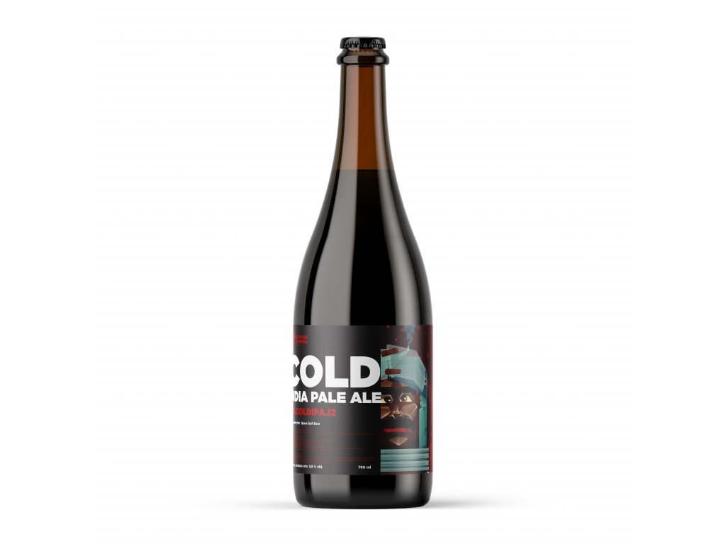 Pivo Záhora – Cold IPA 14°, sv. 0,75 litr, lahev – korunková zátka