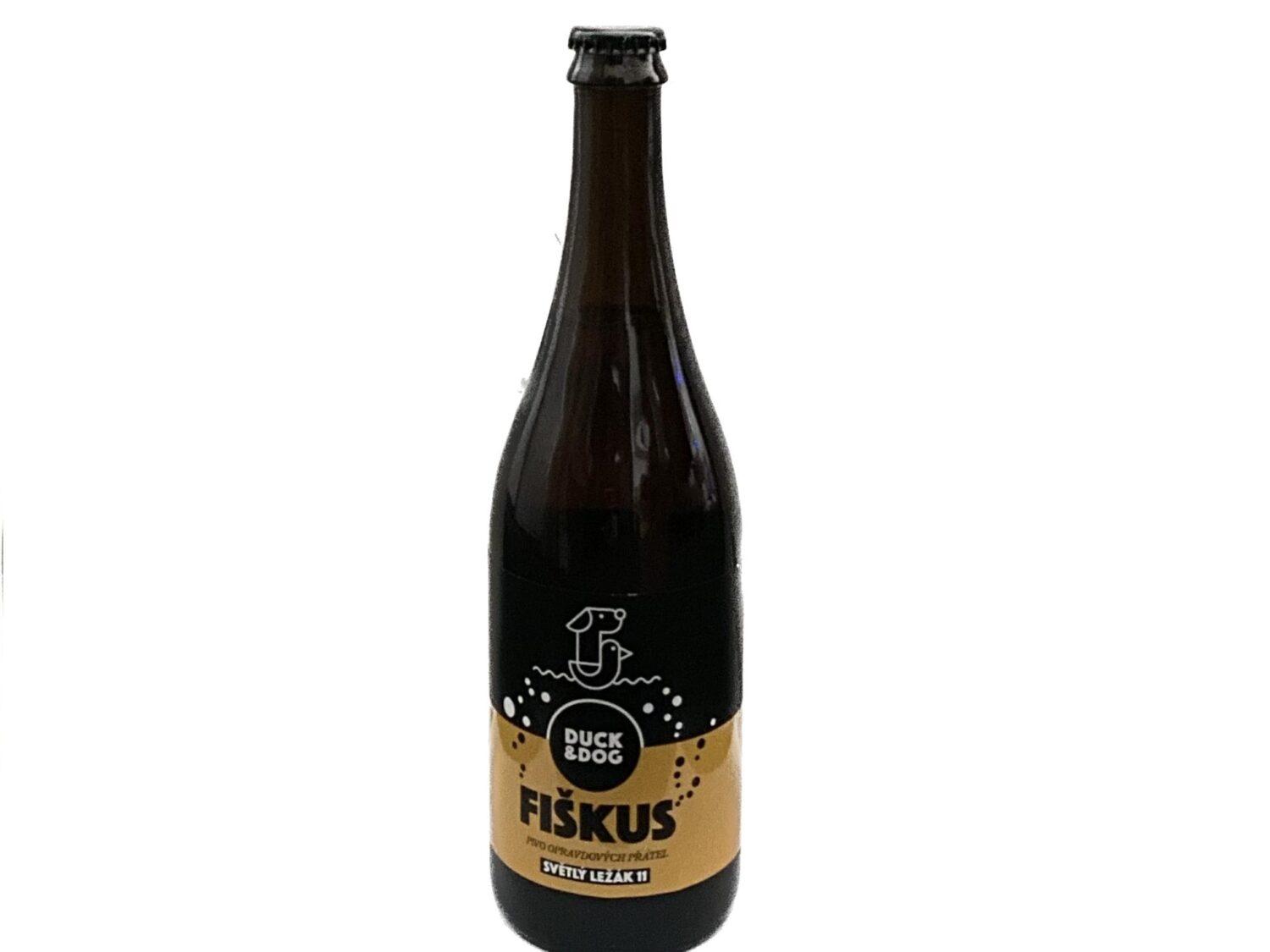 Pivo Duck&Dog – Fiškus 11°, 0,75 litr, lahev – korunková zátka