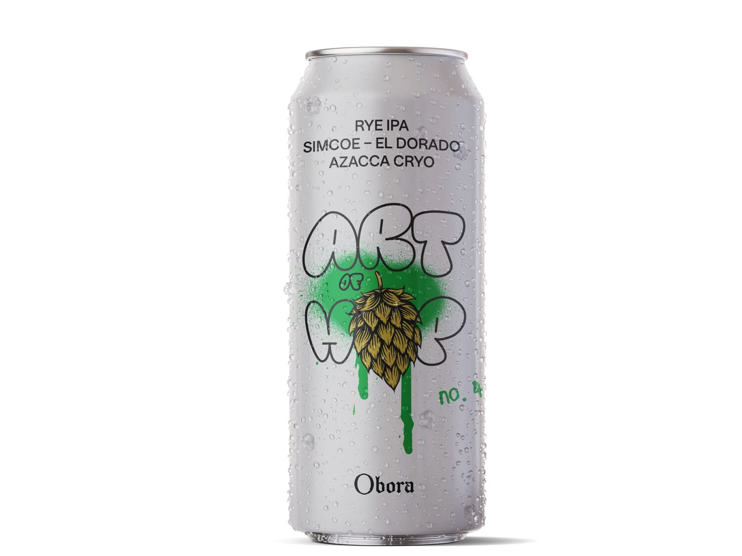 Pivo Obora 14° Art of Hop #4 Rye IPA, 0,5 litr, plechovka