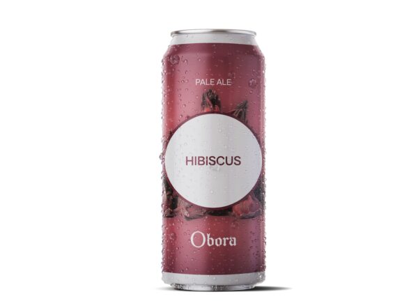 Pivo Obora 12° Hibiscus, 0,5 litr, plechovka