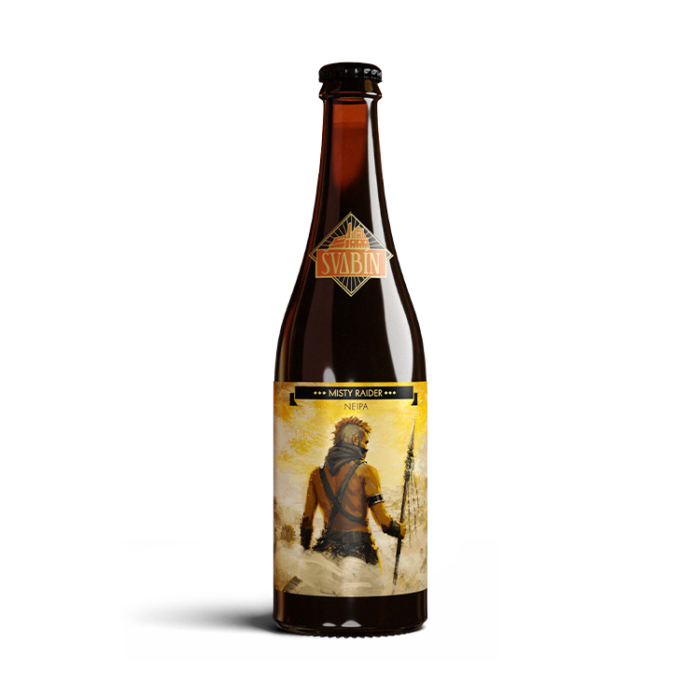 Pivo Švabín – Misty Raider 13°, sv. 0,75 litr, lahev – korunková zátka